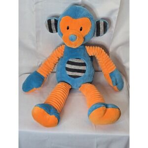 Mary Meyer MONKEY SCRIBBLES‎ Orange Blue Plush Stuffed Animal Toy 14 Inch